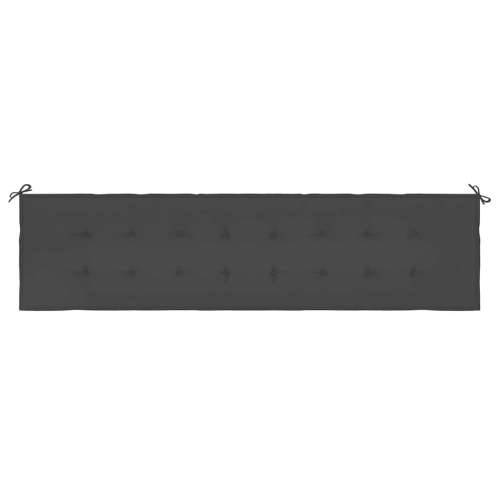 Jastuk za vrtnu klupu crni 200x50x4 cm od tkanine Oxford - Crna 200 x 50 x 3 cm 1 Cijena