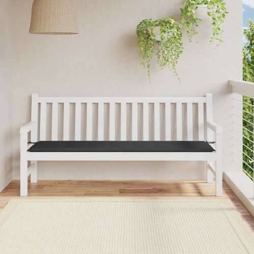 Jastuk za vrtnu klupu crni 180x50x4 cm od tkanine Oxford - Crna 180 x 50 x 3 cm 1 Cijena