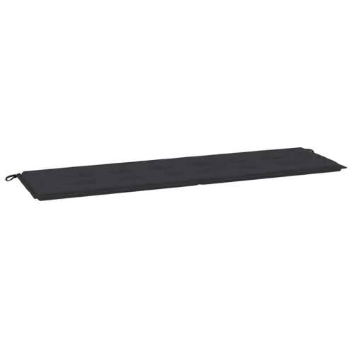 Jastuk za vrtnu klupu crni 180x50x4 cm od tkanine Oxford - Crna 180 x 50 x 3 cm 1 Cijena