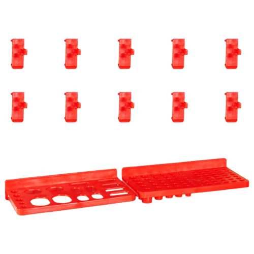 29-dijelni set kutija za pohranu sa zidnim pločama crveno-crni Cijena