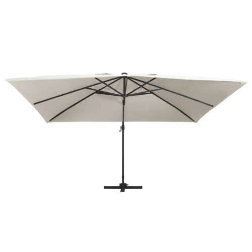 Konzolni vrtni suncobran LED sa stupom 400x300 cm boja pijeska - Pijesak 400 x 300 cm (7 x 5 cm) 1 Cijena