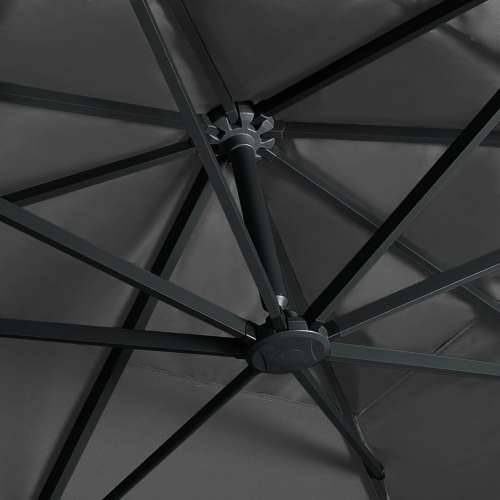 Konzolni vrtni suncobran LED sa stupom 400 x 300 cm antracit - Antracit 400 x 300 cm (7 x 5 cm) 1 Cijena