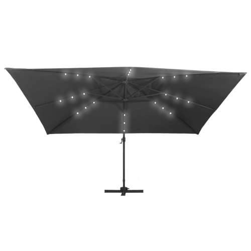 Konzolni vrtni suncobran LED sa stupom 400 x 300 cm antracit - Antracit 400 x 300 cm (7 x 5 cm) 1 Cijena