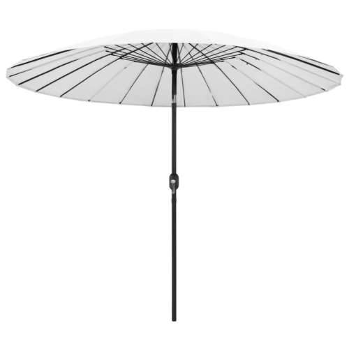 Vanjski suncobran s aluminijskim stupom 270 cm pješčano bijeli - Pijesak bijela Cijena