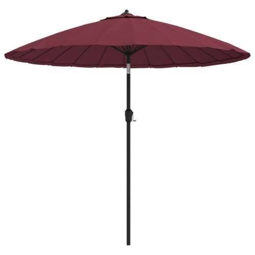 Vanjski suncobran s aluminijskim stupom 270 cm bordo - Bordo crvena Cijena