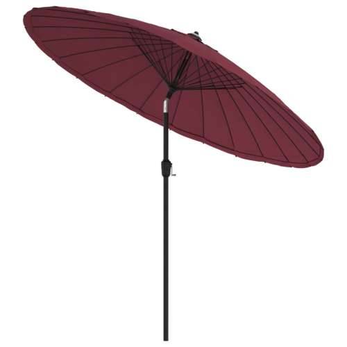 Vanjski suncobran s aluminijskim stupom 270 cm bordo - Bordo crvena Cijena