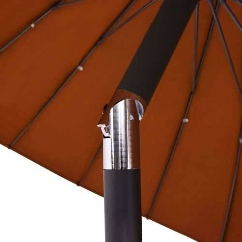 Vanjski suncobran s aluminijskim stupom 270 cm terakota - Terakota Cijena