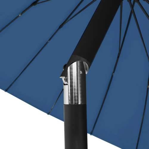 Vanjski suncobran s aluminijskim stupom 270 cm azurnoplavi - azurnoplava Cijena