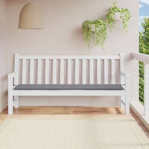 Jastuk za vrtnu klupu sivi 200x50x4 cm od tkanine Oxford - Siva 200 x 50 x 3 cm 1 Cijena