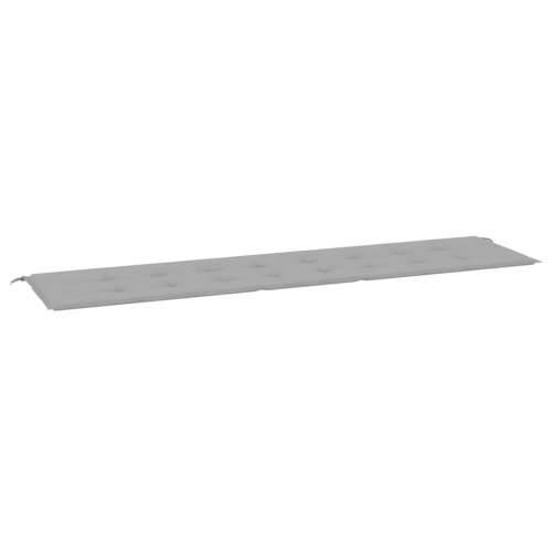 Jastuk za vrtnu klupu sivi 200x50x4 cm od tkanine Oxford - Siva 200 x 50 x 3 cm 1 Cijena