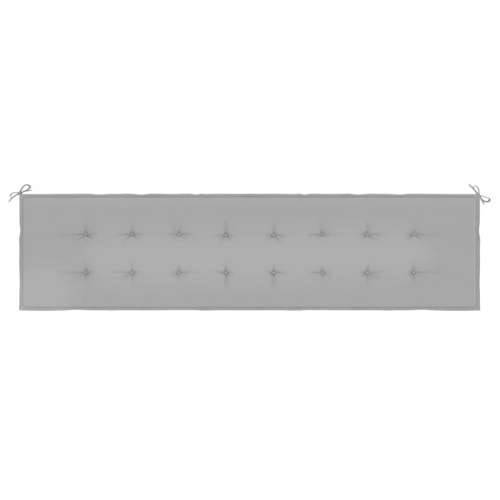 Jastuk za vrtnu klupu sivi 200x50x4 cm od tkanine Oxford - Siva 200 x 50 x 3 cm 1 Cijena