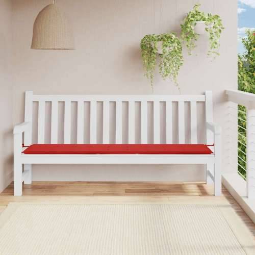 Jastuk za vrtnu klupu crveni 200x50x4 cm od tkanine Oxford - Crvena 200 x 50 x 3 cm 1 Cijena