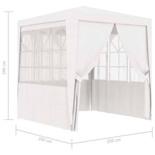 Profesionalni šator za zabave 2,5 x 2,5 m bijeli 90 g/m² Cijena