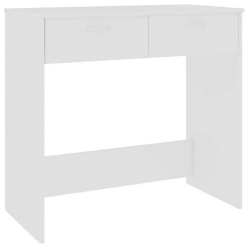 Radni stol bijeli 80 x 40 x 75 cm od konstruiranog drva - Bijela Cijena
