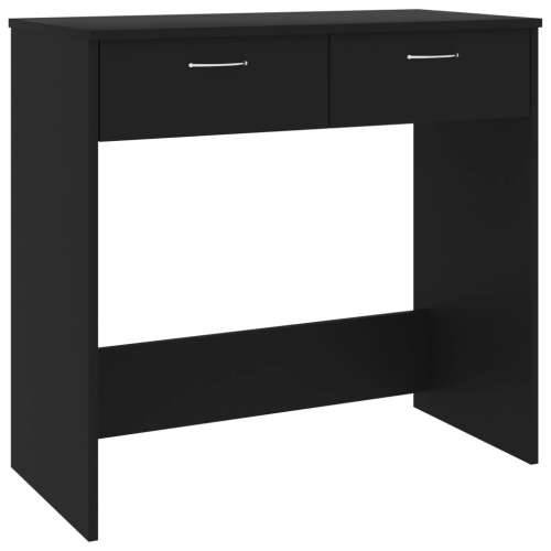 Radni stol crni 80 x 40 x 75 cm od konstruiranog drva - Crna Cijena
