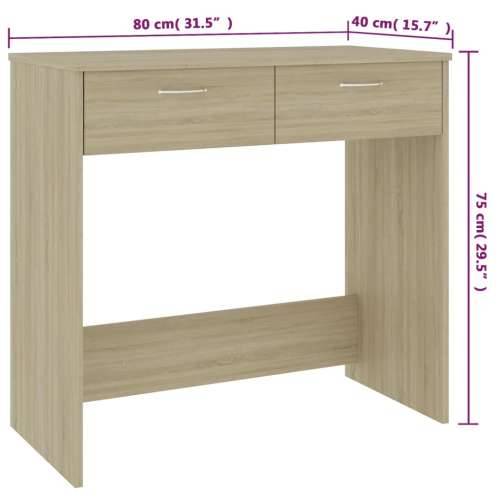 Radni stol boja hrasta sonome 80 x 40 x 75 cm konstruirano drvo - sonoma hrast Cijena