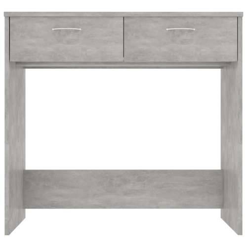 Radni stol siva boja betona 80 x 40 x 75 cm konstruirano drvo - Beton siva Cijena