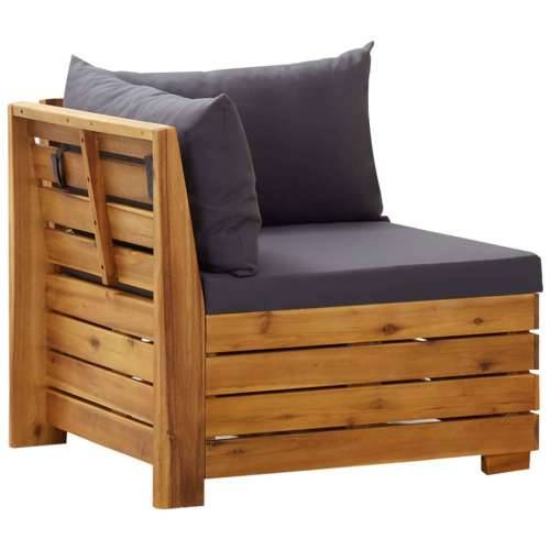 Modularna kutna sofa s jastucima 1 kom masivno bagremovo drvo Cijena