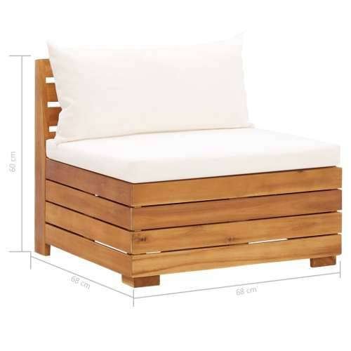Modularna srednja sofa s jastucima 1 kom masivno bagremovo drvo Cijena