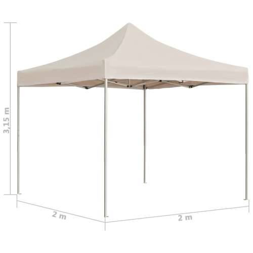 Profesionalni sklopivi šator za zabave aluminijski 2 x 2 m krem Cijena