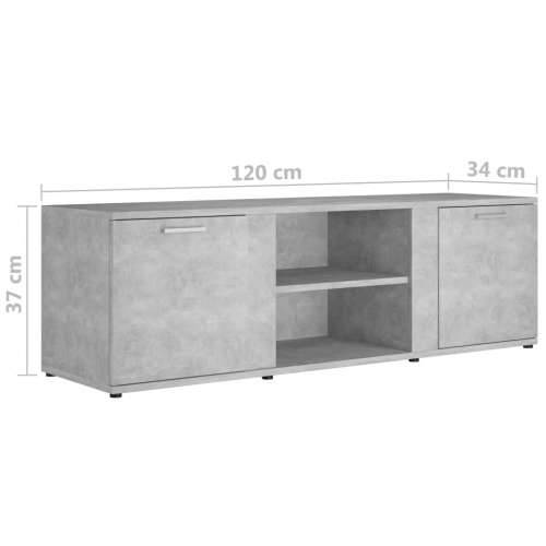 TV ormarić siva boja betona 120 x 34 x 37 cm od iverice Cijena