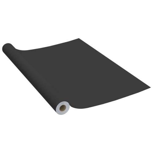Samoljepljiva folija za namještaj crna 500 x 90 cm PVC Cijena