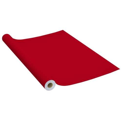 Samoljepljiva folija za namještaj crvena 500 x 90 cm PVC Cijena