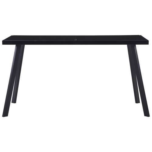 Blagovaonski stol crni 140 x 70 x 75 cm od kaljenog stakla - Crna 140 x 70 x 75 cm 1 Cijena