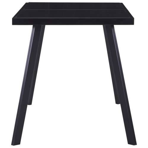 Blagovaonski stol crni 140 x 70 x 75 cm od kaljenog stakla - Crna 140 x 70 x 75 cm 1 Cijena