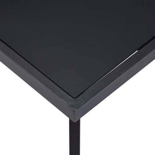 Blagovaonski stol crni 140 x 70 x 75 cm od kaljenog stakla - Crna 140 x 70 x 75 cm 1 Cijena