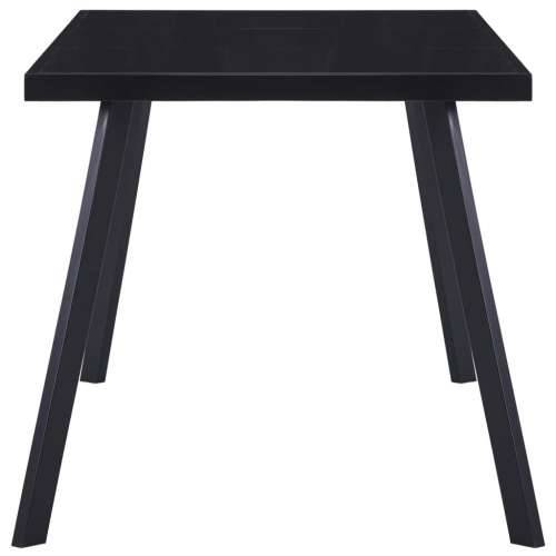 Blagovaonski stol crni 180 x 90 x 75 cm od kaljenog stakla - Crna 180 x 90 x 75 cm 1 Cijena