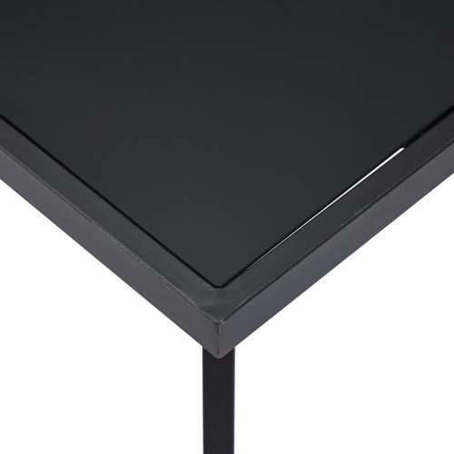 Blagovaonski stol crni 180 x 90 x 75 cm od kaljenog stakla - Crna 180 x 90 x 75 cm 1 Cijena