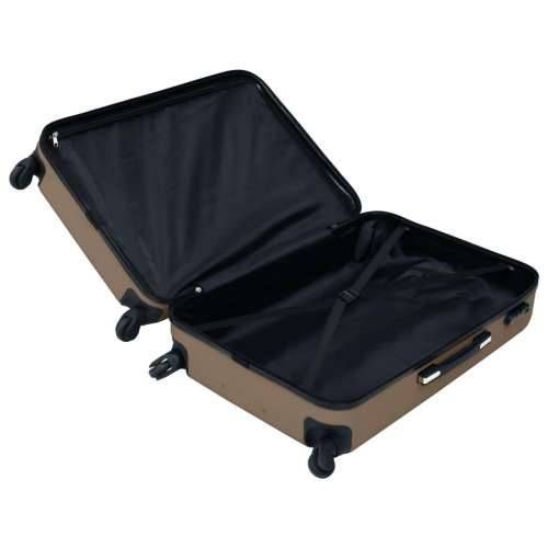 3-dijelni set čvrstih kovčega smeđi ABS Cijena