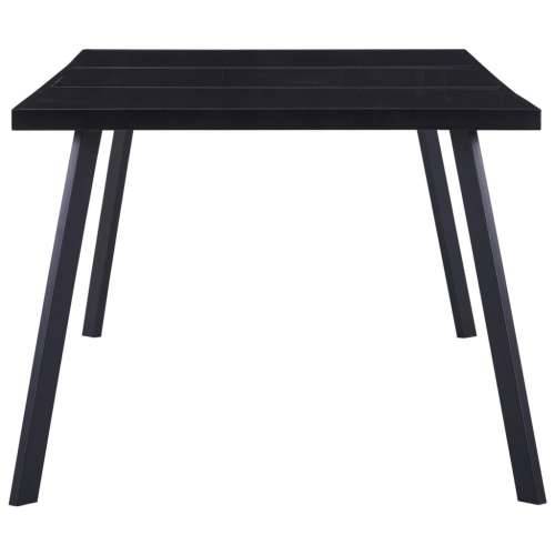 Blagovaonski stol crni 200 x 100 x 75 cm od kaljenog stakla - Crna 200 x 100 x 75 cm 1 Cijena