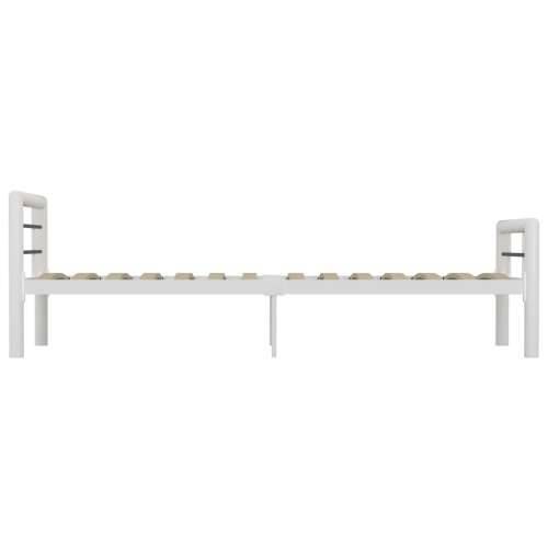 Okvir za krevet bijelo-crni metalni 90 x 200 cm Cijena