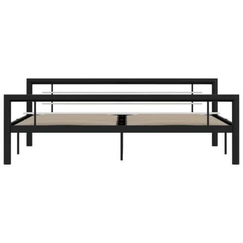 Okvir za krevet crno-bijeli metalni 180 x 200 cm - Crno-bijelo 180 x 200 cm Cijena