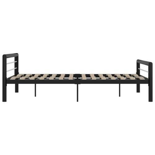 Okvir za krevet crno-bijeli metalni 180 x 200 cm - Crno-bijelo 180 x 200 cm Cijena