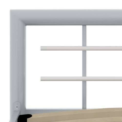 Okvir za krevet sivo-bijeli metalni 90 x 200 cm Cijena