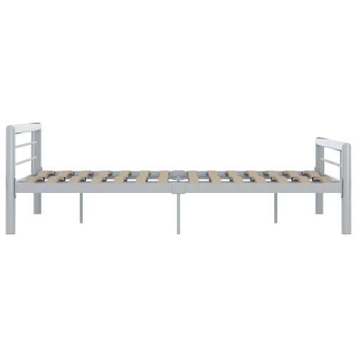 Okvir za krevet sivo-bijeli metalni 140 x 200 cm - Siva i bijela 140 x 200 cm Cijena