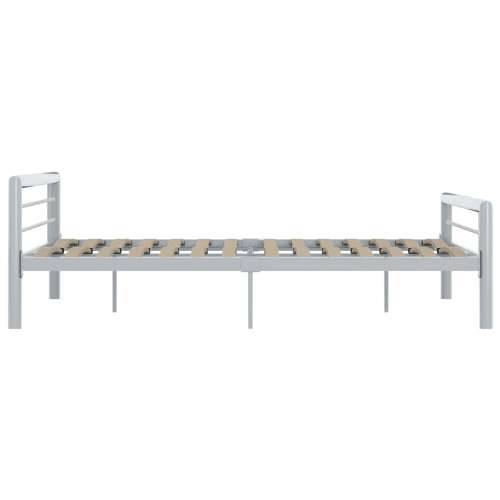 Okvir za krevet sivo-bijeli metalni 180 x 200 cm Cijena
