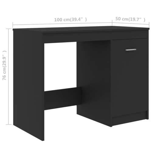 Radni stol sivi 100 x 50 x 76 cm od iverice Cijena