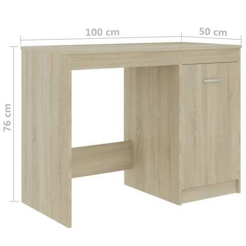 Radni stol boja hrasta sonome 100x50x76 cm konstruirano drvo - sonoma hrast Cijena