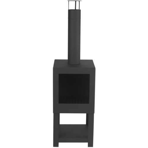 Esschert Design vanjski kamin sa spremištem za drva crni FF410 Cijena