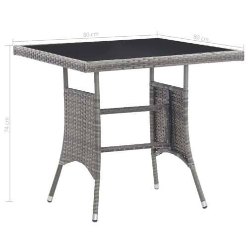 Vrtni stol antracit 80 x 80 x 74 cm od poliratana Cijena