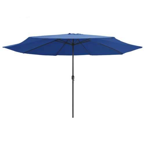 Vrtni suncobran s metalnim stupom 390 cm azurnoplavi - azurnoplava 1 Cijena