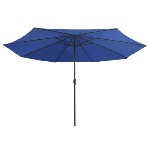 Vrtni suncobran s metalnim stupom 390 cm azurnoplavi - azurnoplava 1 Cijena