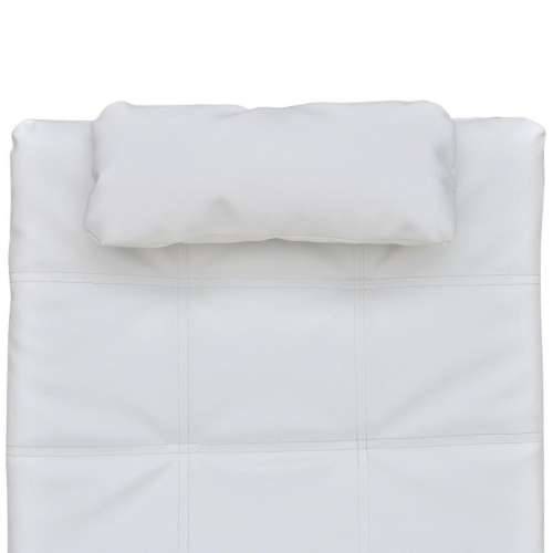 Ležaj od umjetne kože sa jastukom bijeli Cijena