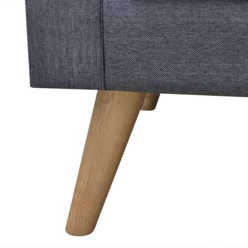 Sofa Dvosjed od Tkanine Tamno Siva  - Tamno siva Dvosjedi Cijena