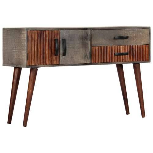 Konzolni stol sivi 120 x 35 x 75 cm grubo masivno drvo manga Cijena