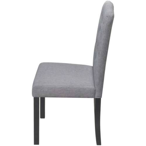 Blagovaonske stolice od tkanine 2 kom svjetlosive Cijena
